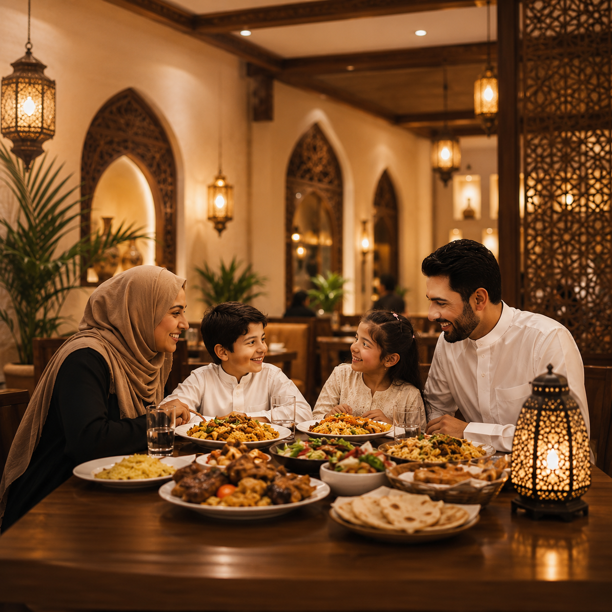 Inside Al Kasim Restaurant